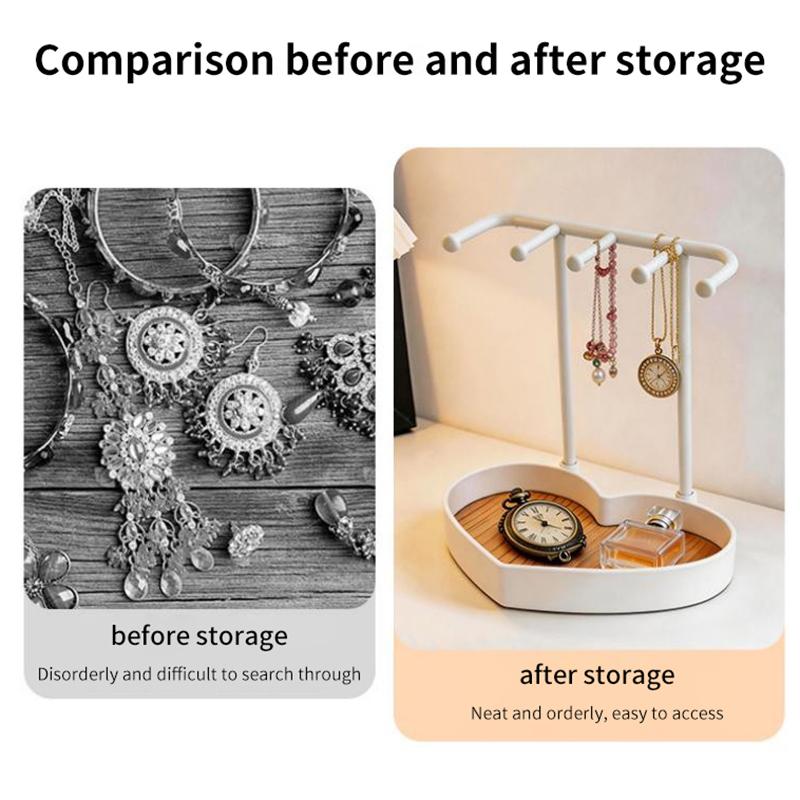 Jewelry Stand Display Organizer for Earrings Necklaces Rings Portable Holder Rack for Retail Stores Home Bedroom Storage