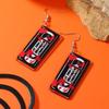 Ghost Funny Dangle Earrings Drop-shaped Dark Skull Earrings Halloween Acrylic Earrings  Girls