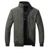 Men's Reversible Windproof Jacket: Double-Sided Wear, Casual, Loose Fit, Plus Size, Single-Layer for Spring & Autumn.