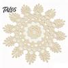 Heat Resistant Coasters for Dining Table Round Floral Lace Doily, Embroidered Coaster Place Mat, Insulating Foldable Kitchen Retro Doilies Teapot Vase
