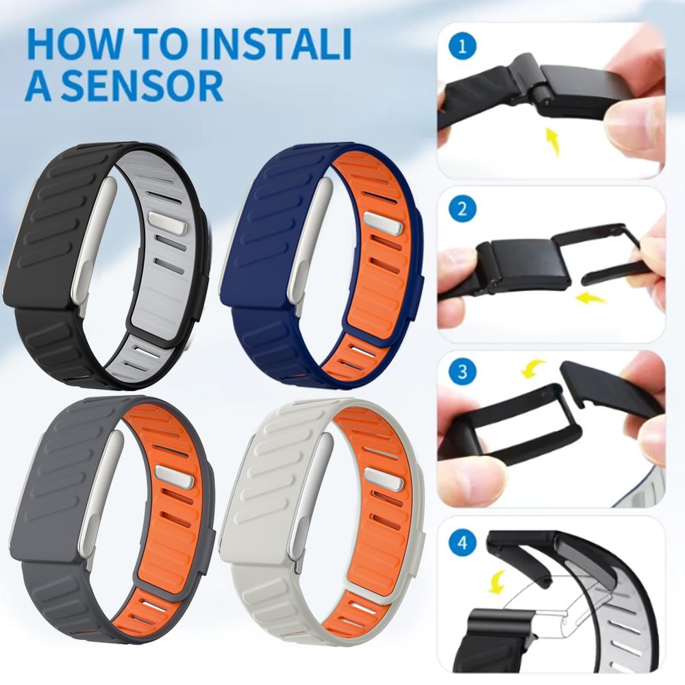 Per braccialetti Whoop 5.0 Compatibile con braccialetto WHOOP MG Orologio Fitness Tracker Cinturino Per Whoop Life ECG Cinturino da polso in silicone