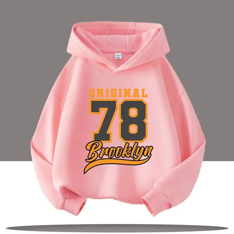 

Children s Sports Retro Digital Cartoon Printed Children s Hooded Casual Top 130