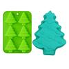 Christmas Tree Cake Pan 3D Silicone Baking Mold Breakable Chocolate Candy Candle Soap Cupcake Topper Decorating Tools Kitchen