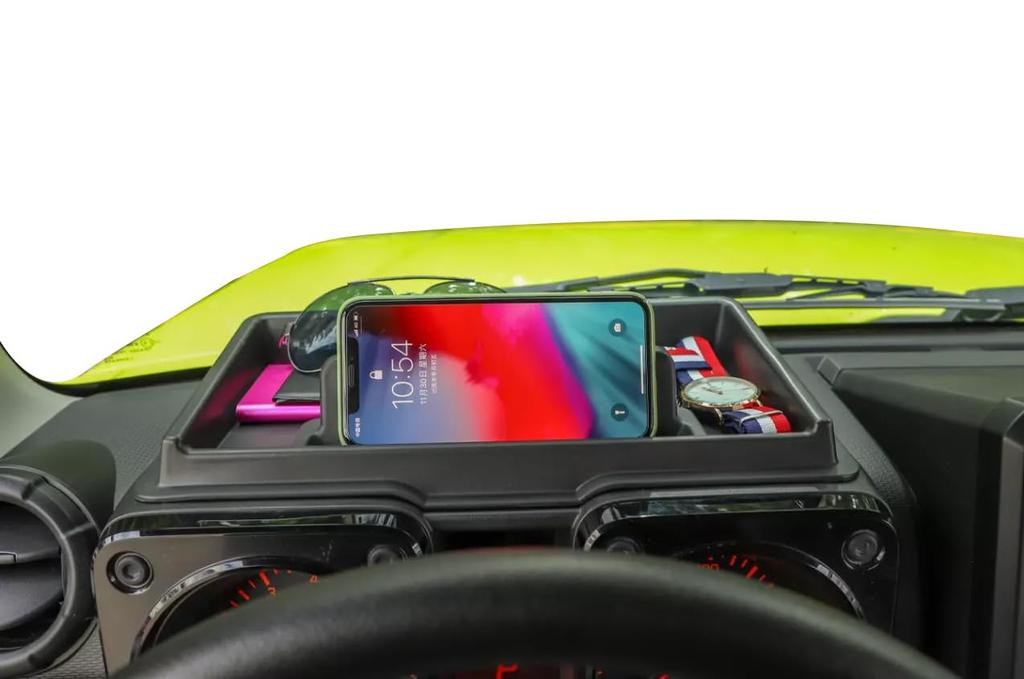 YOCTM Dashboard Tray for Suzuki Jimny Sierra and Nomad JC74 Smartphone Car Storage 3D Small Item Interior Parts Accessories JB64, JB74, (2019, 2020,