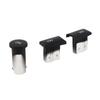 3Pcs Set Radio Volume Adjust Control Button Knob Replacement for C Class 2007 To 2009(Matte Black )