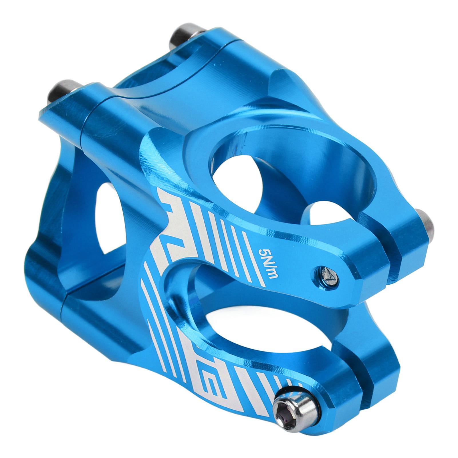 

Bike Stem 35mm Lightweight High Strength CNC Aluminum Alloy Handlebar Short Stem for Road Mountain Bikes Blue синий
