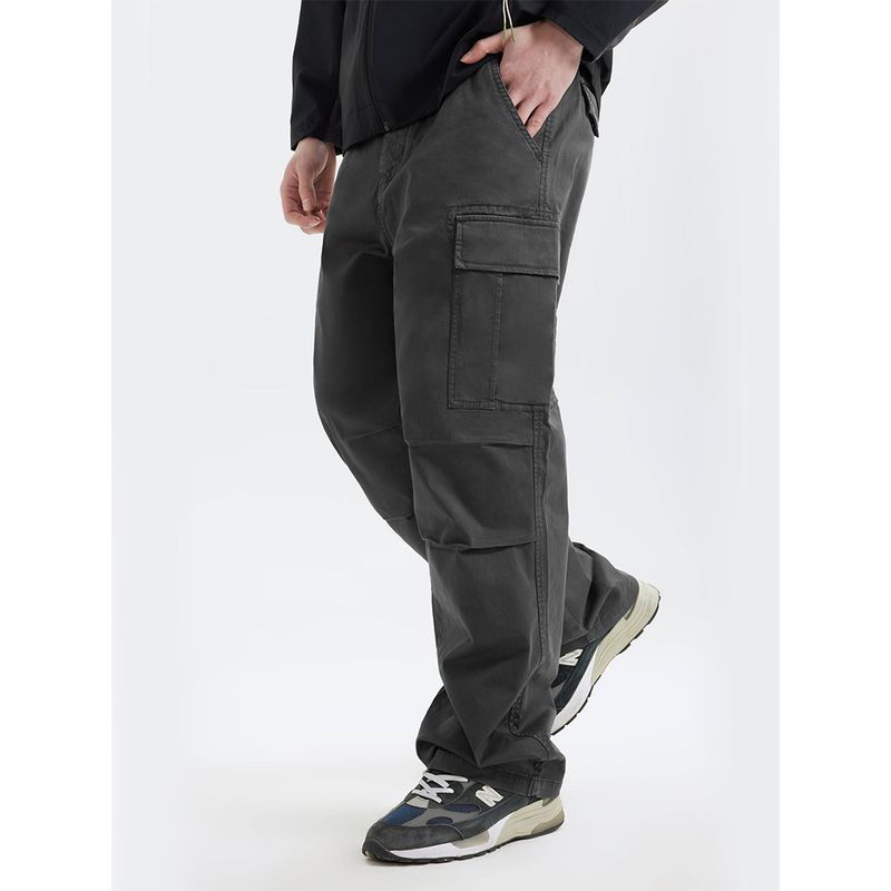 American Street Style Multi-Pocket Pleated Wide-Leg Cargo Pants for Men, 2025 Autumn New Trendy Brand Retro Loose Cargo Pants