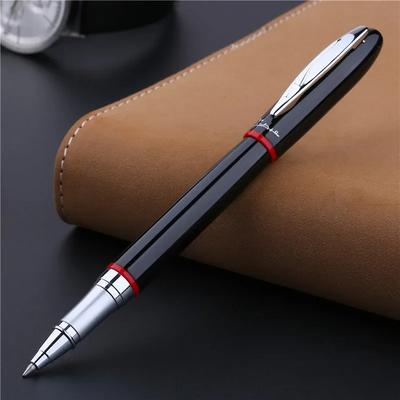 Picasso 907 High Quality Luxurious Classique Metal Black Rollerball Pen with Yellow/Red Ring,Original Box Option
