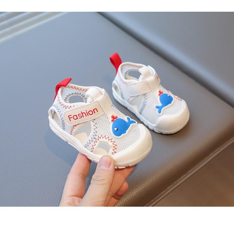 Summer Baby Sandals Soft Sole Non-slip Male Treasure 1-2 Years Old Female Bag Head Baby Shoes Breathable Infant Toddler Sandals