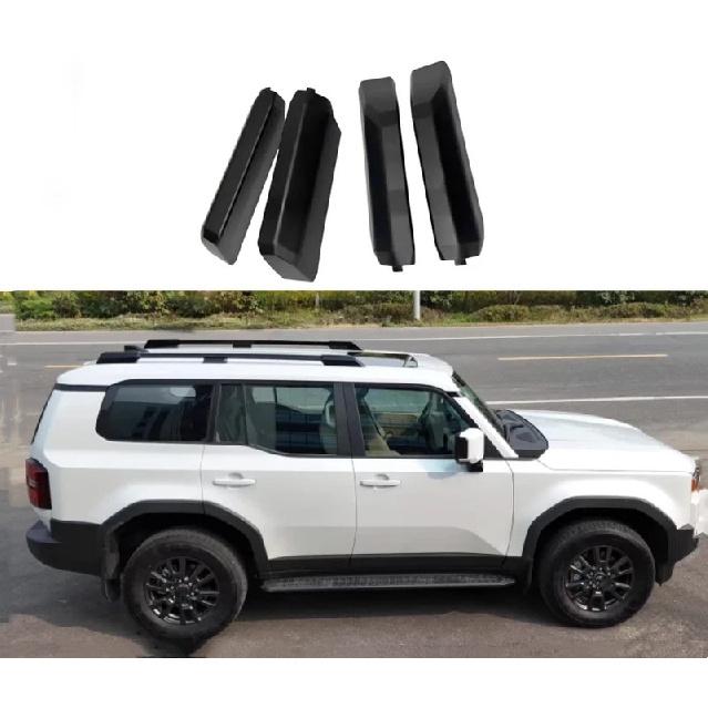 Для Toyota Land Cruiser Prado LC250 2024 2025 Автомобильные Аксессуары Пластик ABS Рейлинги на Крышу Накладка на Конец Рейлинга Замена 4 Шт.