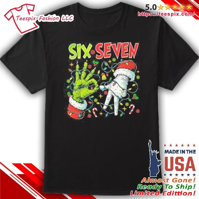 Six Seven 67 Meme Christmas Shirt Unisex T-Shirt XL
