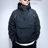 Chaqueta de Bolsillo para Hombre de Primavera y Otoño Sudadera con Capucha Jersey Media Cremallera Chaqueta Rushing