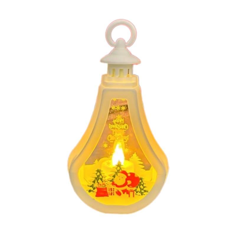 

Christmas Lantern Wind Led Candle Light Party Props Decoration Gift Ornaments Santa Claus