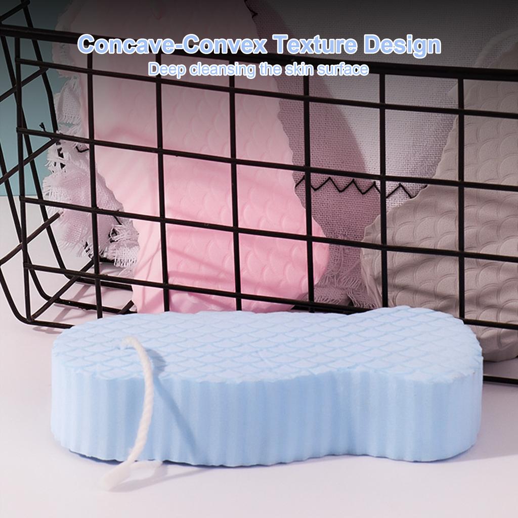 Exfoliating Bath Sponge Body Scrubber Skin Cleansing Soft Shower Sponge for A Whole Family