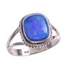 Natural Ethiopian Opal Gemstone Handmade 925 Solid Sterling Silver Ring S.9 V6g90