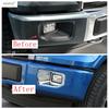 Front Bumper Fog Light Lamp Frame Decoration Sequ Cover Trim For Ford F150 2015 2016 2017 ABS Chrome Accessories Exterior Kit