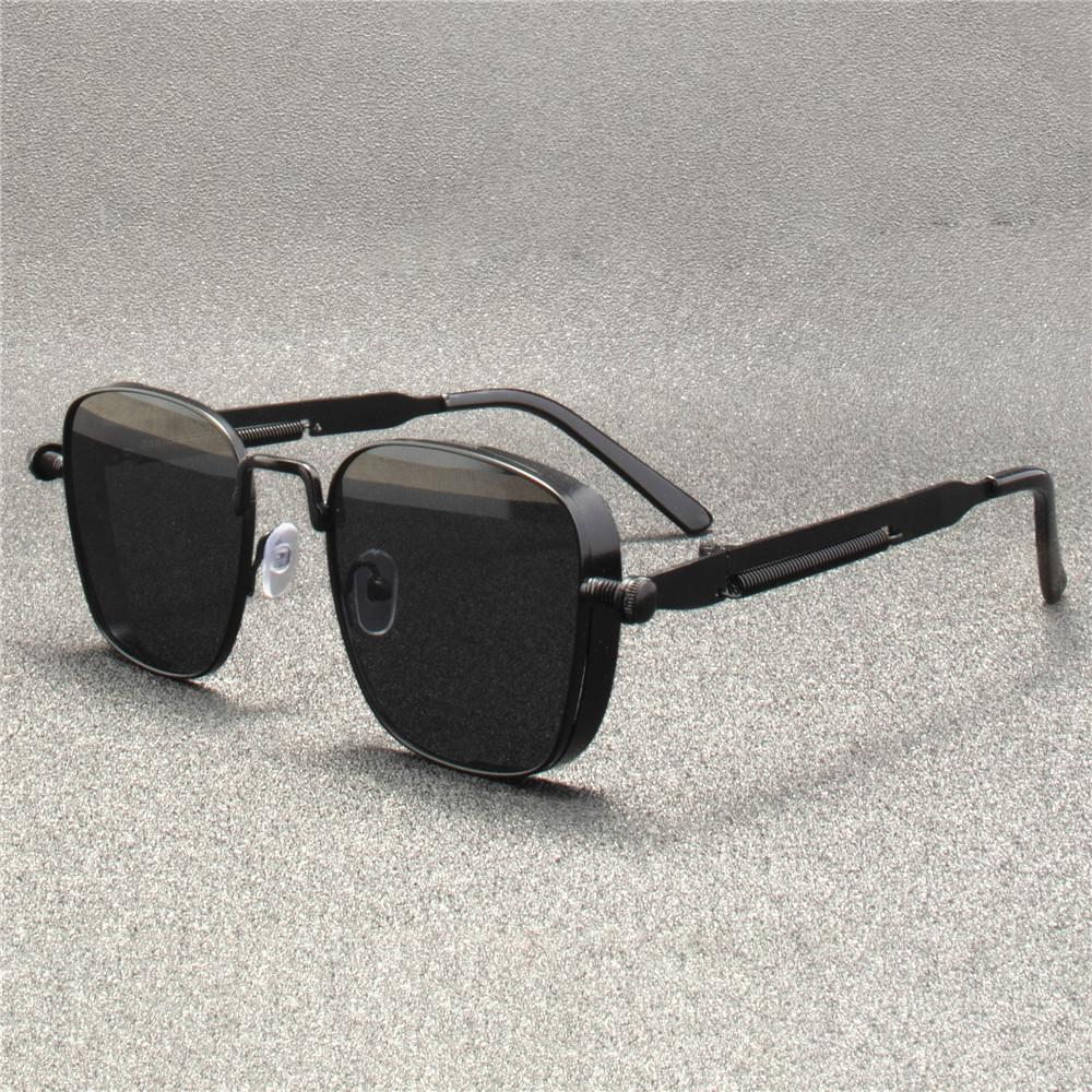 ZXWLYXGX Metal Steampunk Sunglasses Men Women Fashion Glasses Brand Designer Retro Vintage Sunglasses