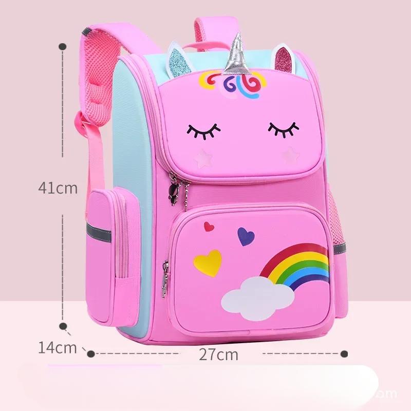 Large Cute Cartoon Unicorn School Backpack for Teenage Girls Waterproof Primary Book Bag