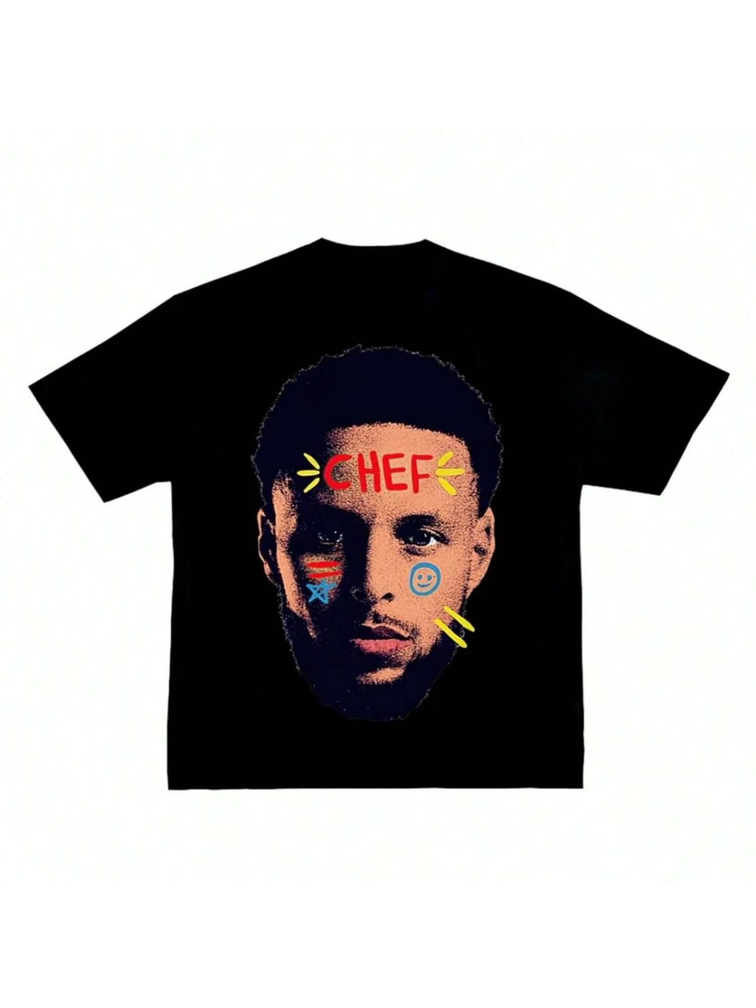 Summer American Basketball Star T-Shirt unisex s And Wounisex s Short-Sleeved Cotton T-Shirt Retro T-Shirt Summer Top Street S разноцветный