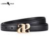 Women's Belts, Ladies' Smooth Buckle Belts, Fashionable and Versatile Thin Belts, Casual Pants Belts