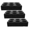 3Pcs Stable Cup Carrier Trays 6-Hole Takeout Cup Holder for Restaurant Dessert Shop Milk Tea Coffee Cold Drink Delivery Safety