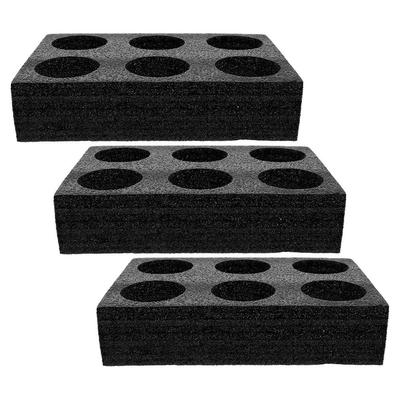 3Pcs Stable Cup Carrier Trays 6-Hole Takeout Cup Holder for Restaurant Dessert Shop Milk Tea Coffee Cold Drink Delivery Safety