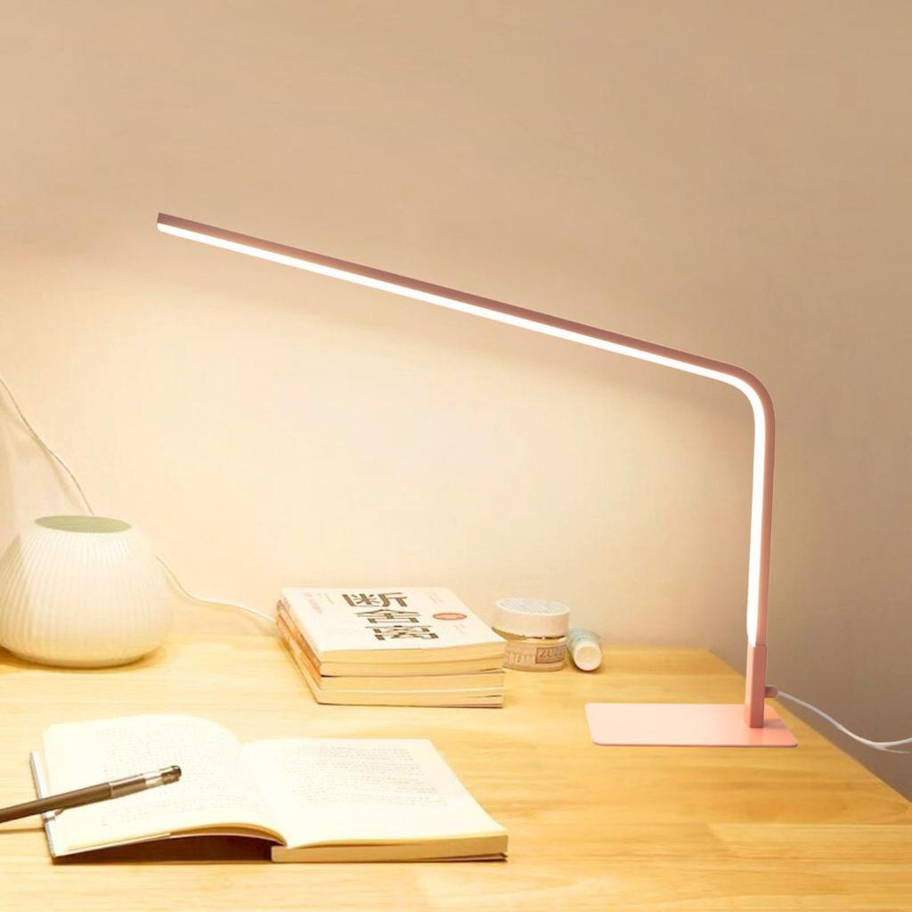 USB powered LED reading desk lamp with eye protection design, adjustable brightness and color change, suitable for home office a