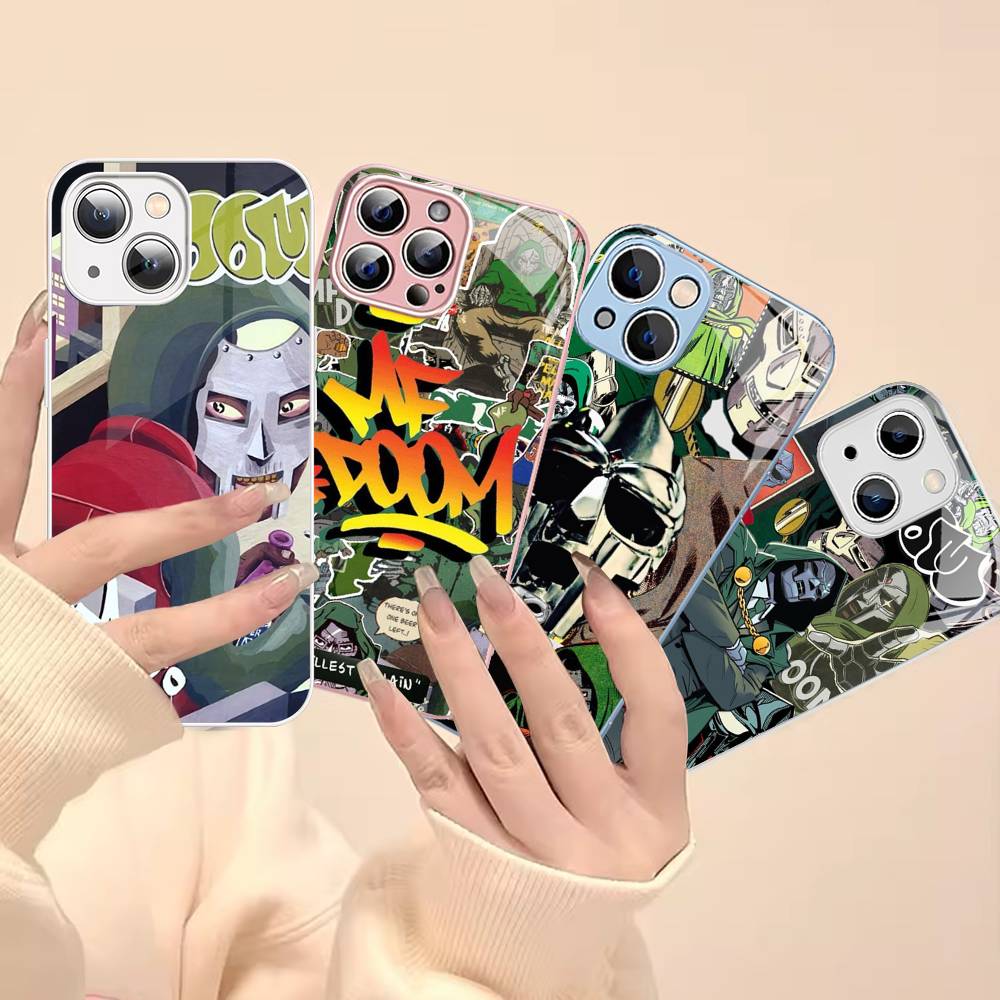 MF-DOOM Rapper Tempered Glass For Iphone 14 13 12 11 Pro Mini XS MAX 14Plus X XS XR Fundas