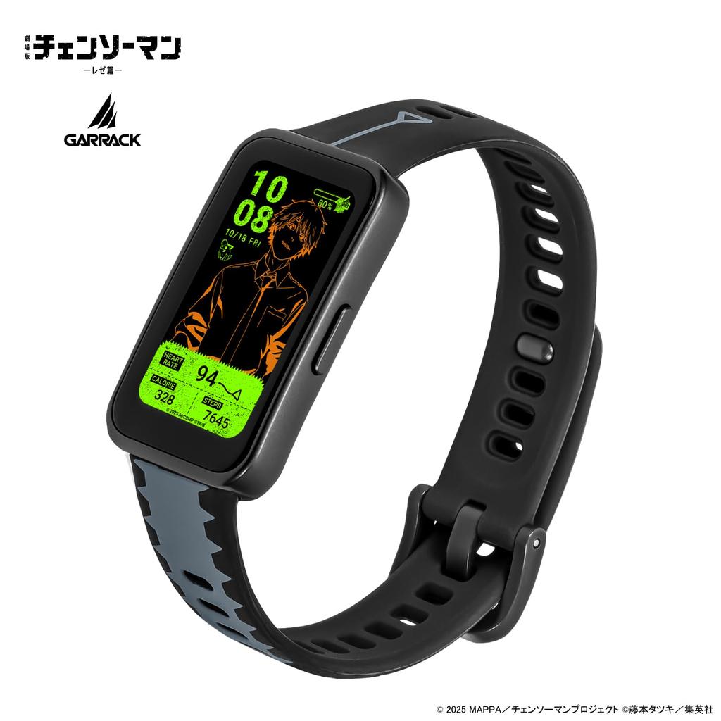 GARRACK Chainsaw Man Collaboration Denji Quartz 5 ATM Water AMOLED Black Unisex Watch, Model, Movement, Resistance, Dial, HUC-CM-BD10-D, [Authentic]