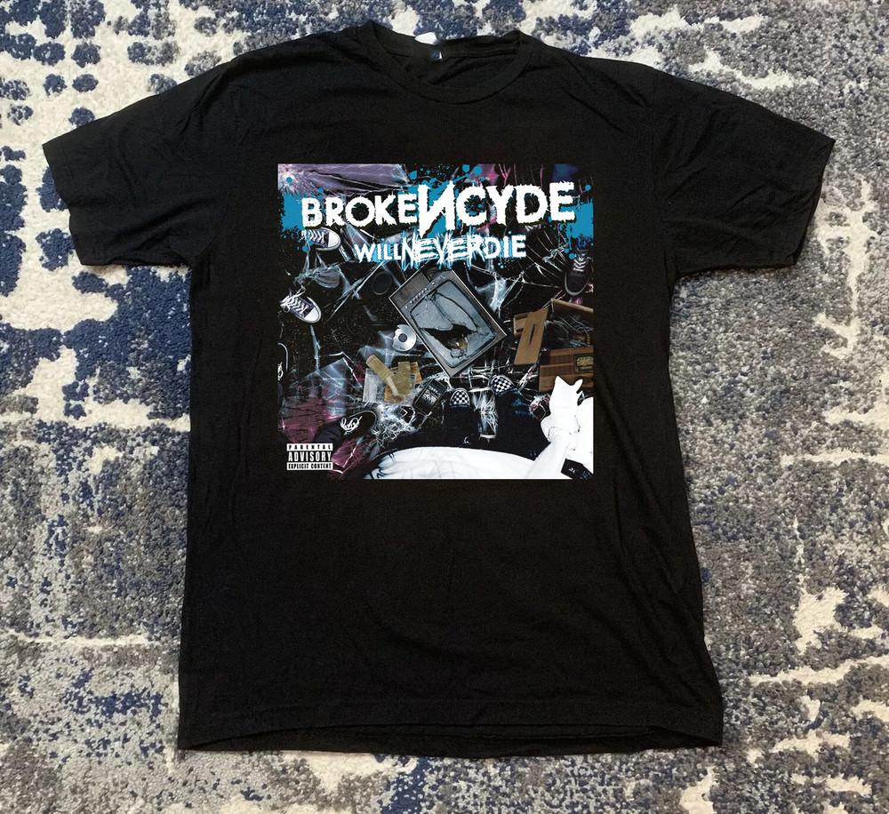 Brokencyde Никогда Не Умрет Подарок Для Фаната Футболка Полный Размер S-5XL Унисекс Футболка M