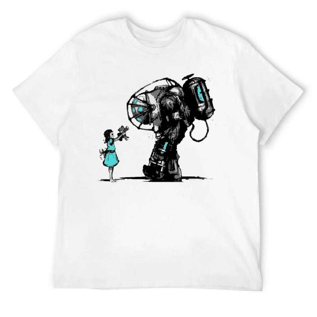 Rundhals BioShock Z T-Shirt Bewegung T-Shirt Niedlich Lustig Geek Fitness US-Größe