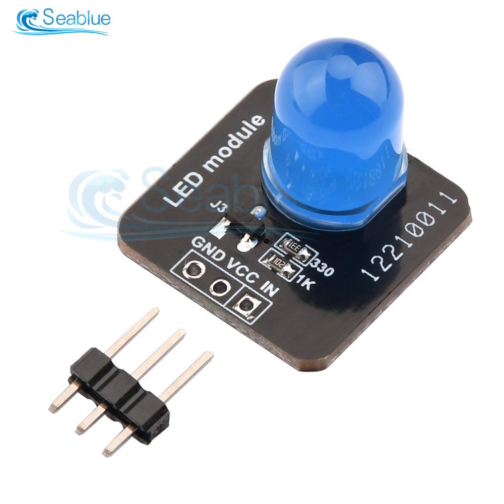 DC 3.3V-5V 10mm luminous module LED light sensor LED indicator light red green blue yellow white For Arduino