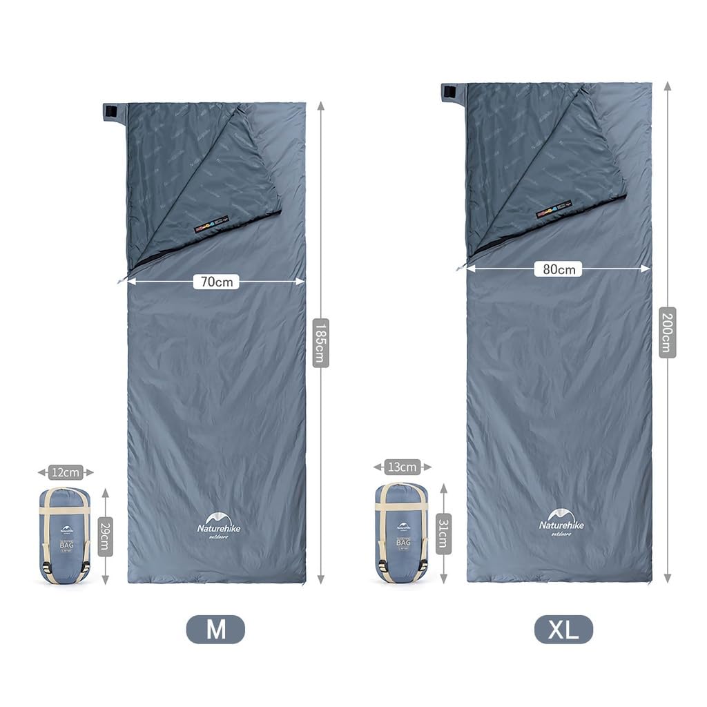 Naturehike Mountain Sleeping in the Disaster Single Size Sleeping Envelope Heat Waterproof Compact For Autumn Left Opening Camping, Climbing, Car,