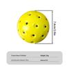 Silent Pickleball Balls Quiet Foam Pickleballs Practice Balls with Exact Real Ball Bounce Soft PU Pickleball Ball for Indoor Use