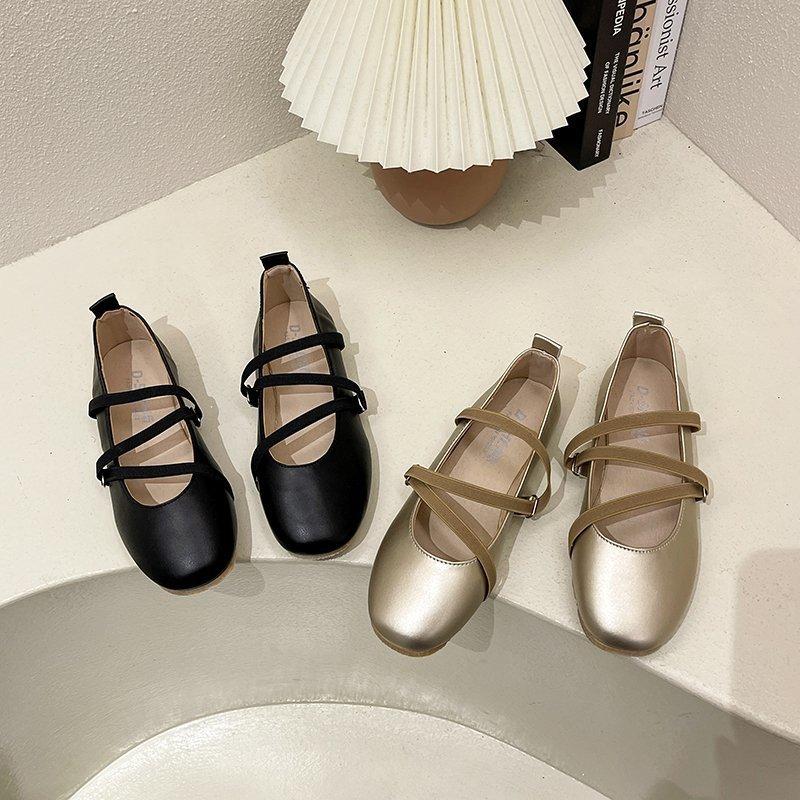 Fashion High Quality Women's Shoes 2024 New Shallow Cut Flat Sole Shoes for Women Korean Style Fashion Soft Sole Mary Jane Shoes Zapatos
