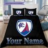 Chesterfield Fc Crest Custom Name Pattern Bedding Quilt Set Quilt Cover Pillowcase Home Birthday Gift(1 * duvet cover + 2 * pillowcase, without core)