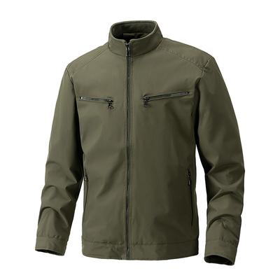 Cross Border Jacket Men's Premium And Cotton Casual Jacket Men's Zipper Outdoor Commuting Simple Jacket