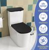 2pcs Toilet Cover Set With Soft Edges For Most Toilets Machine Washable Polyester Cloth