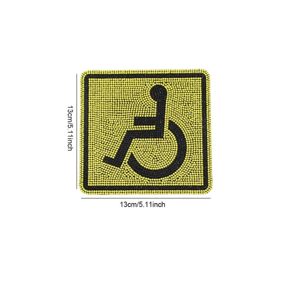 Strong Self Adhesive Mobility Symbol Decal Car Window Decor Sticker Practical Identifying Mark