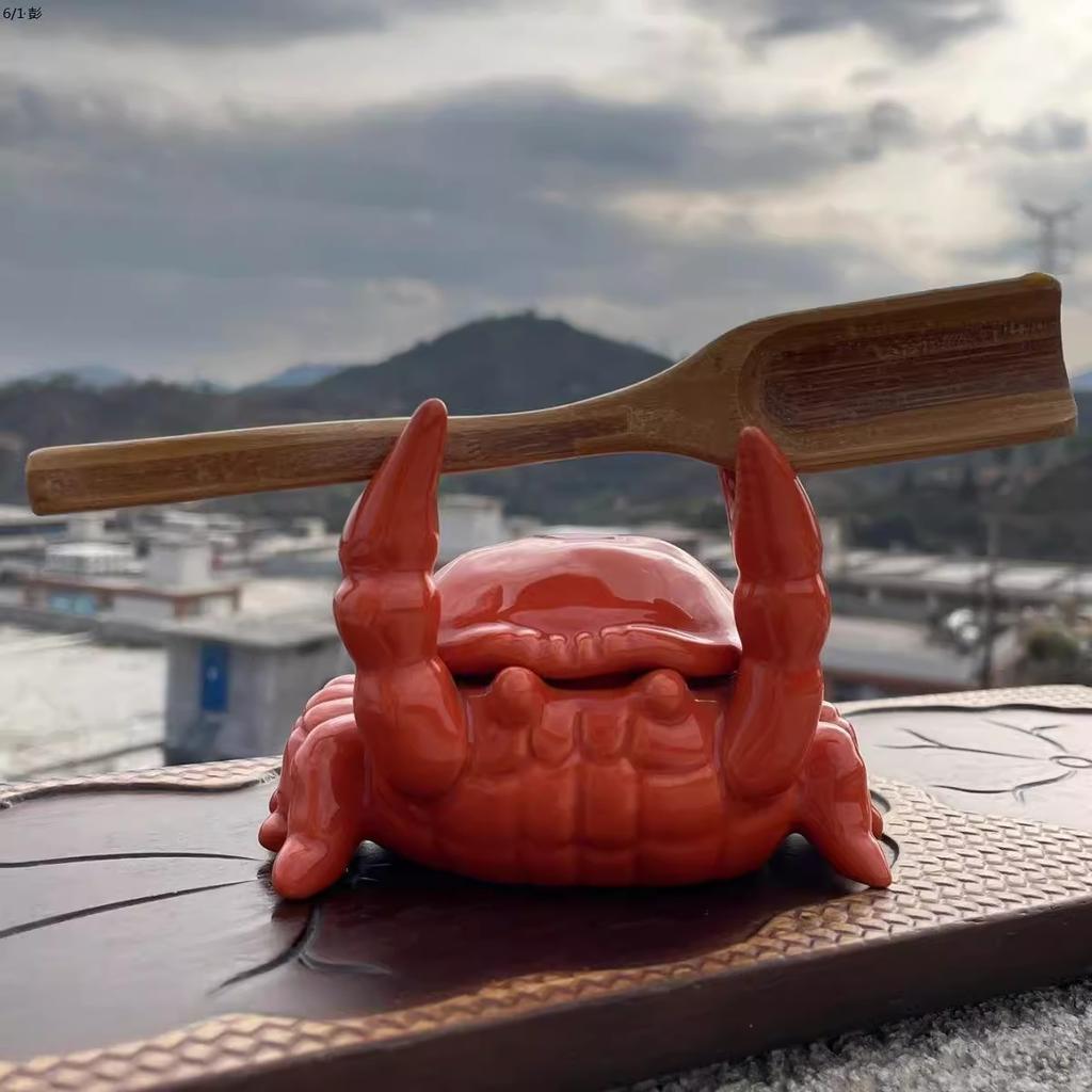 Creative Ceramic Crab Ashtray with Lid Cute Cigar Ashtray Home Office Decoration Ornamnet Ashtray for Smoke