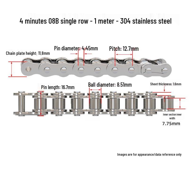 Tanqi 304 Stainless Steel Industrial Drive Chain