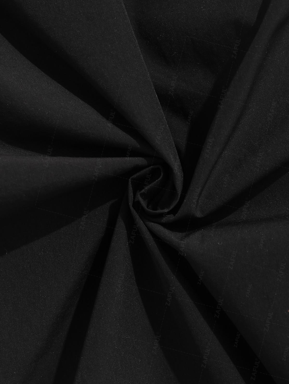 ZAFUL Buckle Strap Multi-pocket Solid Color Cargo Pants XXL чёрный — фото 7