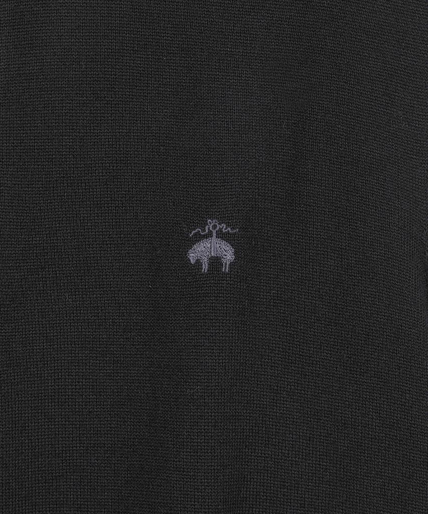 BROOKS BROTHERS Merino Wool Polo Sweater (Black) (Bbwtmf9635Uew)
