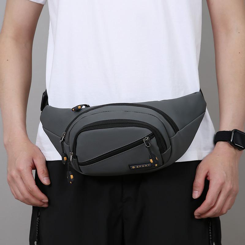 Large Capacity Unisex Waist Bag Waterproof Wear-Resistant Casual Travel Chest Bag for Sports and Business Single Shoulder