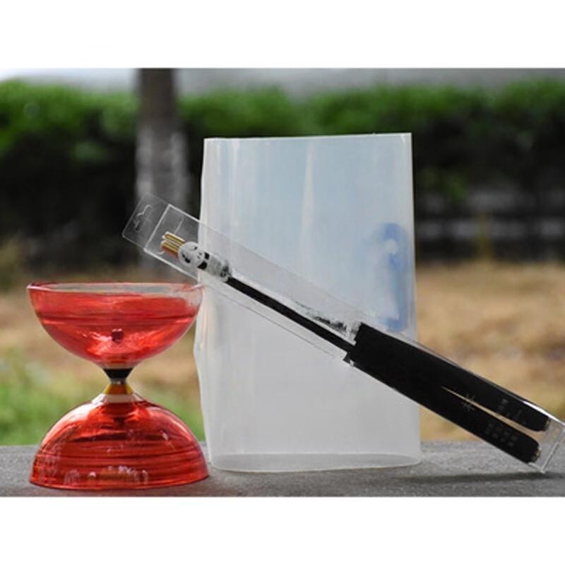 Three-Bearing Soft Rubber Crystal Diabolo