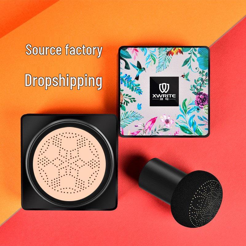 Little Mushroom Head BB Cream Cushion: Multiple Colors, Clear Isolation, Supports XWRITE - Trending Douyin Favorite.
