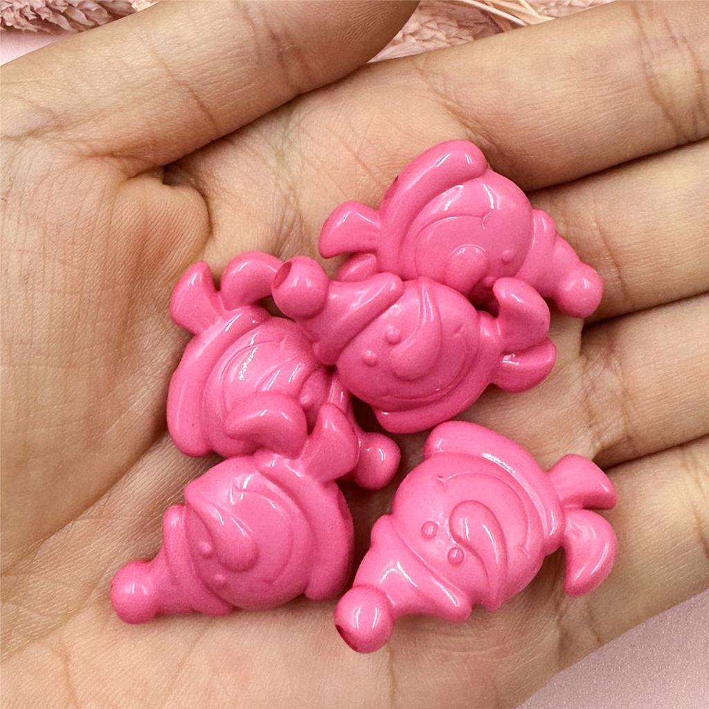 10ks 23,5*32mm Vánoční Pro Výrobu Náramků Náušnic Akrylové Korálky Sněhulák DIY Šperkařské Doplňky Korálkové Materiály Šperkařské Doplňky