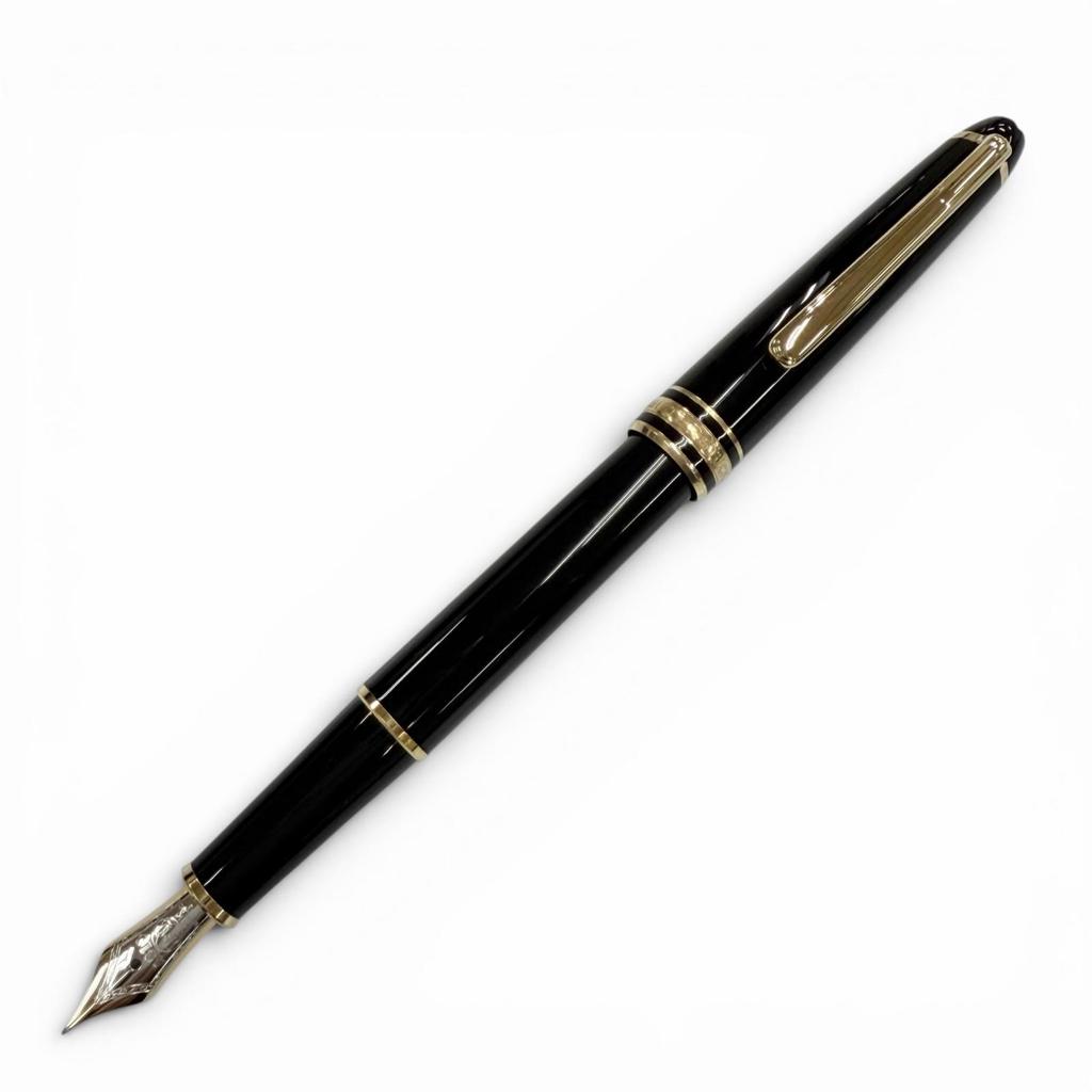 Excellent MONTBLANC fountain pen Meisterstück Classic white star black 14K mens Used