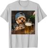 Yorkie Pijící Pivo Vtipný Pes Meme Děti Dospělí Tričko