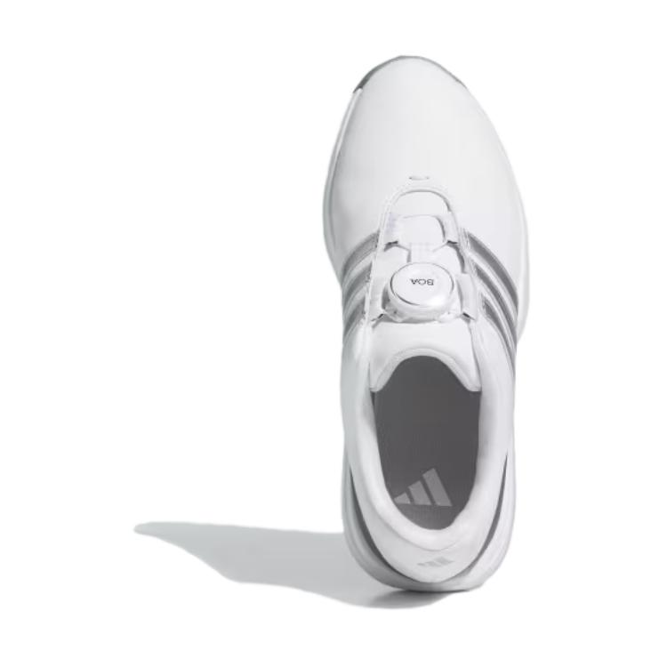 Adidas Tour 360 24 BOA Golf J White Iron Metallic Kids Sneakers Cloud-White Silver-Metallic IF0269